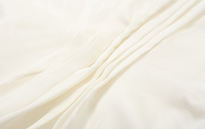 ZHUCHONGYUN White Dark Texture Pleated Sleeveless Dress-KATAKURI.