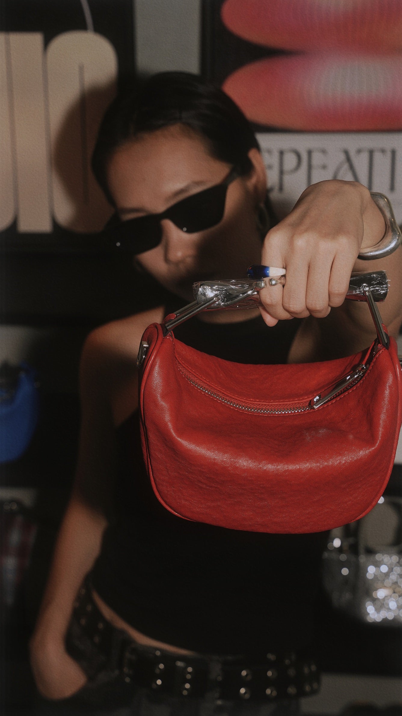 IUBALLET Quantum Gravity Metal Tote Futuristic Crossbody Bag - GUILT.