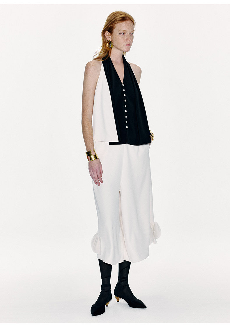 ATELIER MISS LU Backless Halterneck A-line Vest Top - SCOUT