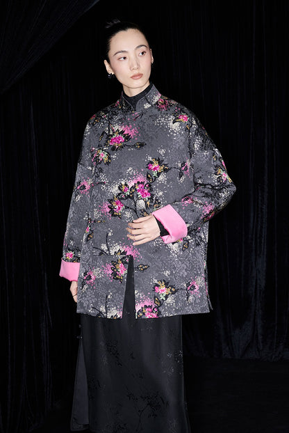 M essential Ma Kai designer Cherry Blossom Print  Pipa Jacket - NAIL.
