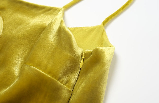 ZHUCHONGYUN elegant mulberry silk suede loose slip dress-KUROSAKI.