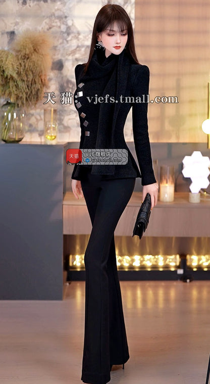 VJE  Women's Short High Neck Jacket-MILA.