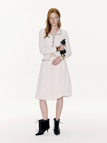 ATELIER MISS LU Bubble Texture Bud Skirt - ESCAPE.