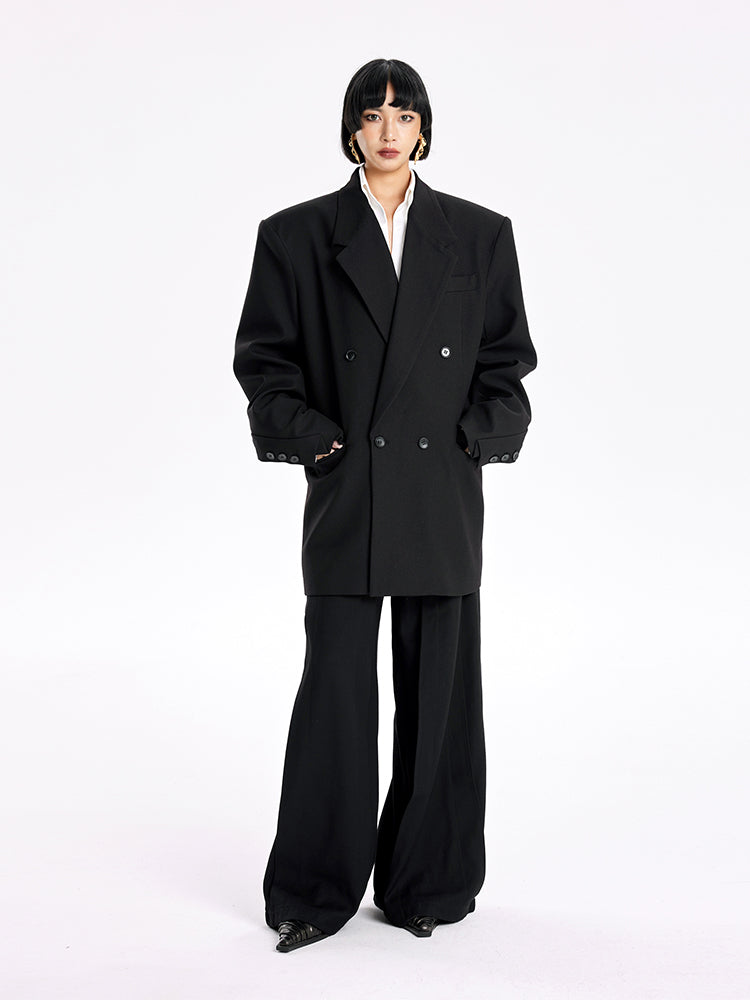 TINY IN Padded Wide Shoulder Cuffs women's Coat-POXY.