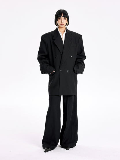 TINY IN Padded Wide Shoulder Cuffs women's Coat-POXY.