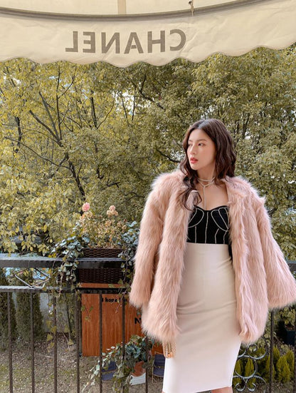 DOLLY Elegant Black and White Sleeveless Chest Wrap Bandage Midi Dress-BABE