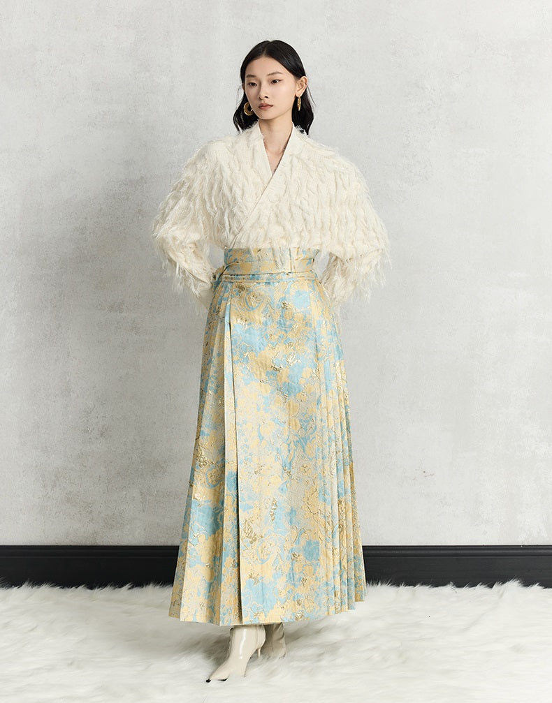 HECO Three-dimensional Tassel Fashion Top Shirt Women - flesh.