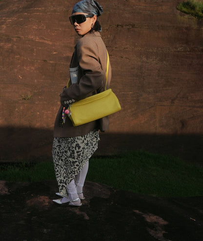 IUBALLET Commuter Wrap Top Layer Cowhide One-Shoulder Crossbody Bag - SOILDERS.