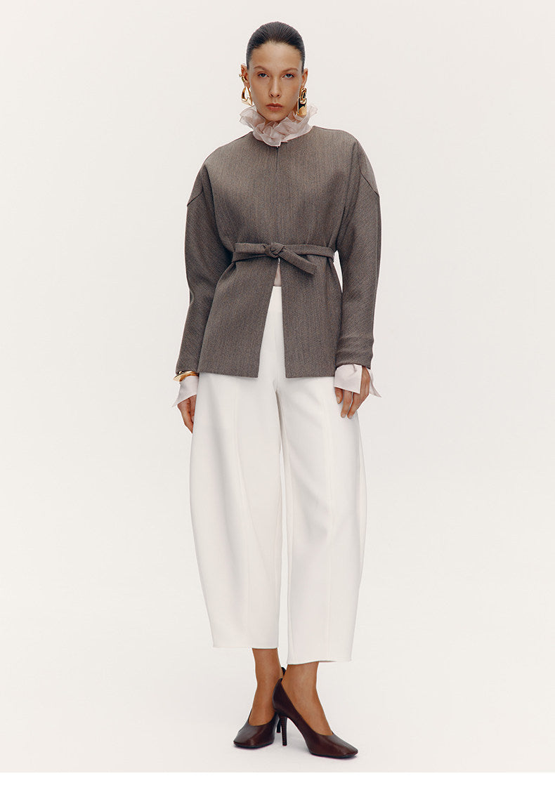 ATELIER MISS LU [After the Drama] New Artistic Scimitar Silhouette Pants - GRAT.