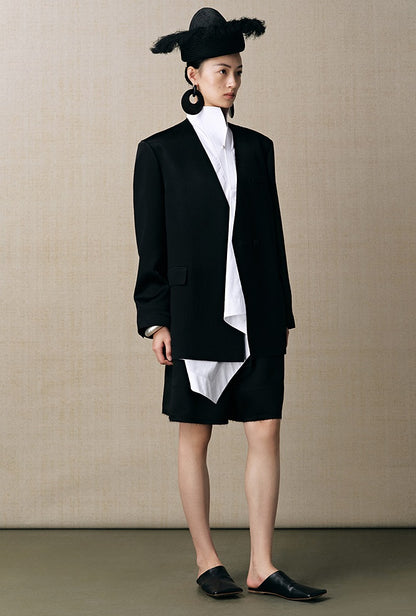 ZHUCHONGYUN A-line silhouette strappy cropped Short-HOUSE.