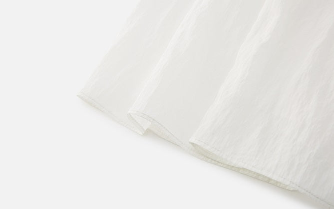ZHUCHONGYUN white pearlescent pleated maxi dress-ROY.