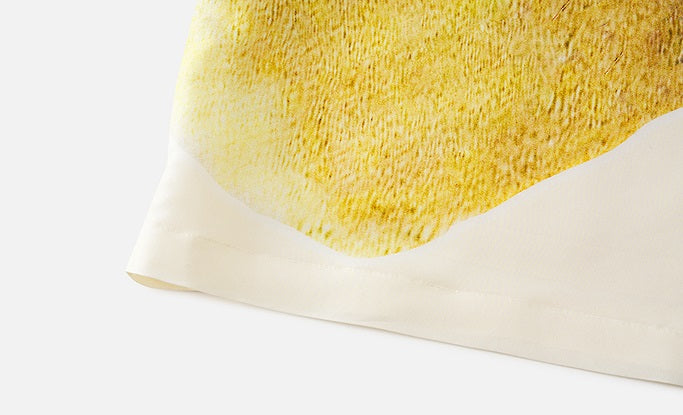 ZHUCHONGYUN crew neck midi cocoon printed dress-KOMACHI.