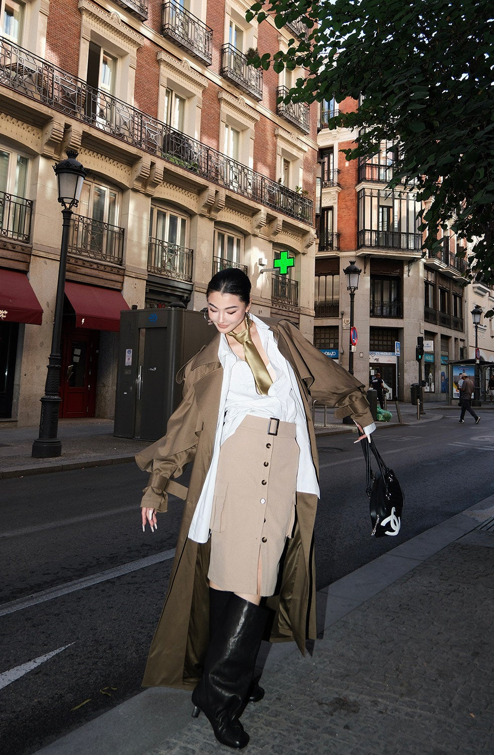 MEI SANGUAN double-breasted design niche trench coat - BRYON