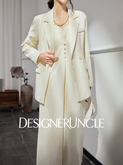 DGU |Off-white suit luxury niche French vintage top skirt  - GRANT.