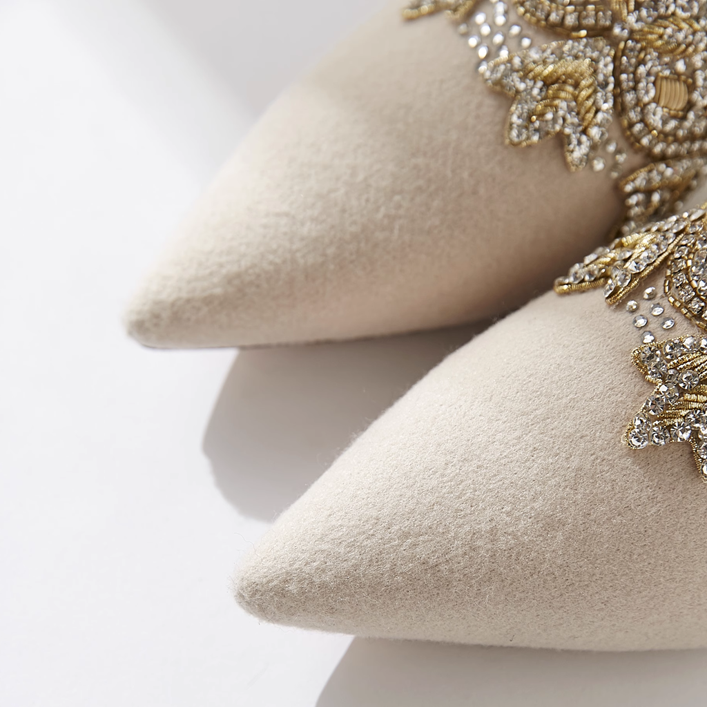 B-FEI Tone Embroidered Everest summer toe slippers-PINNO.