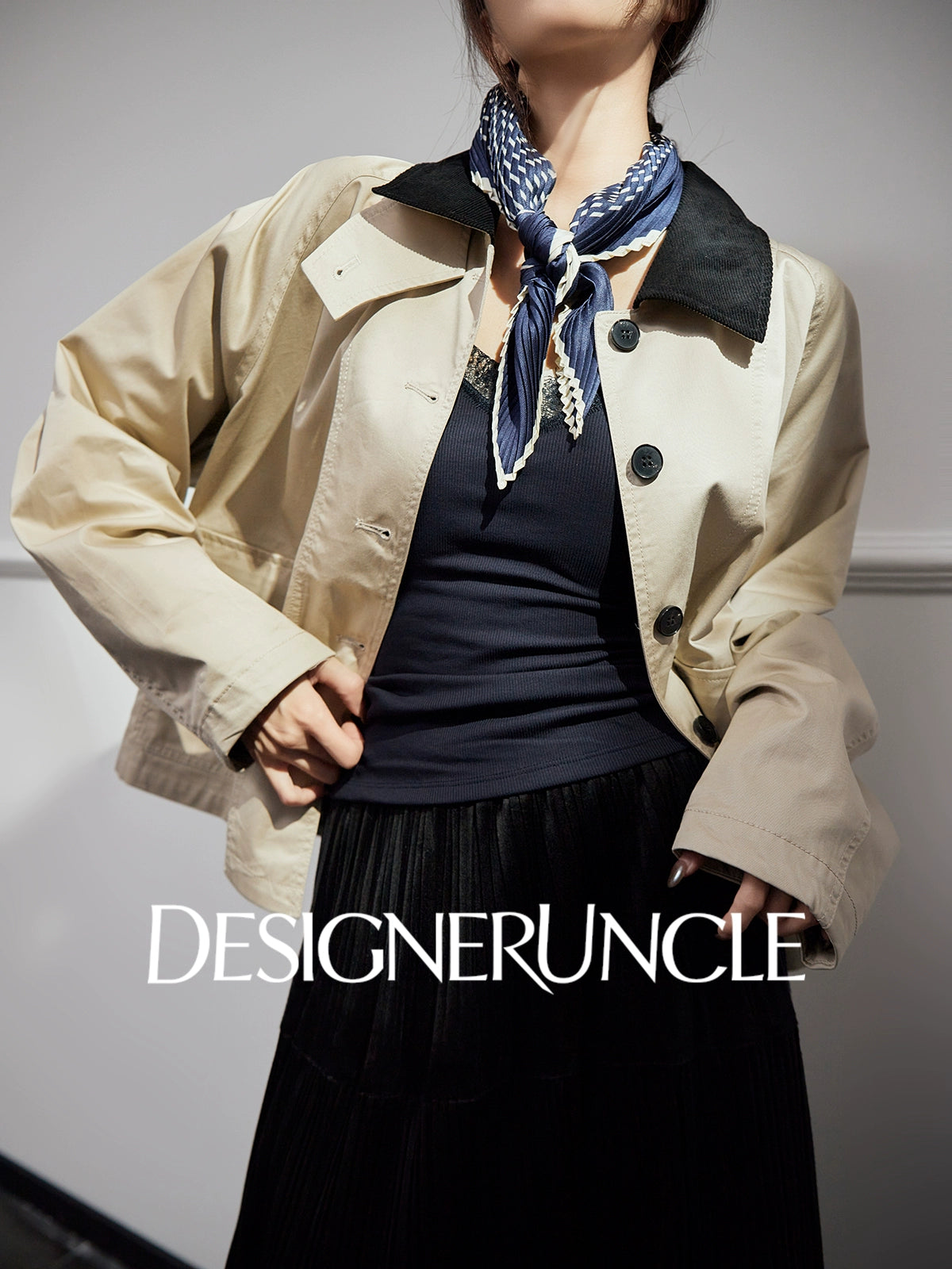 DGU| Antique White Girl Retro Loose Design Retro Style Light Luxury Niche Top Jacket - ABBA.