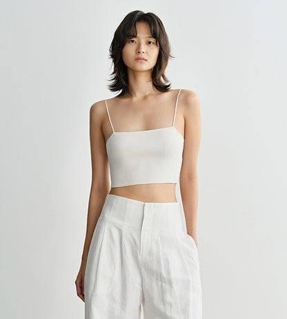 COMME MOI Lu Yan designer new women's clothing tight short pit strip camisole - REIGN.