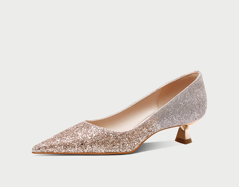 Pjjuu French Xiuhe Main Wedding Two Wear Stiletto Heels  -  BAD