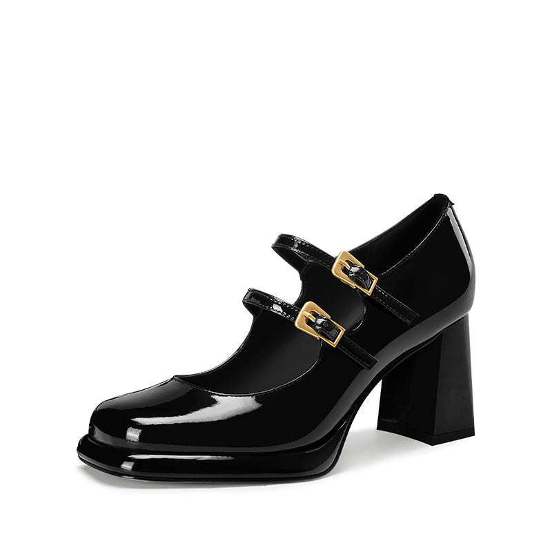 Pjjuu Thick-soled Mary Jane jk Small Leather Shoes - DEPART