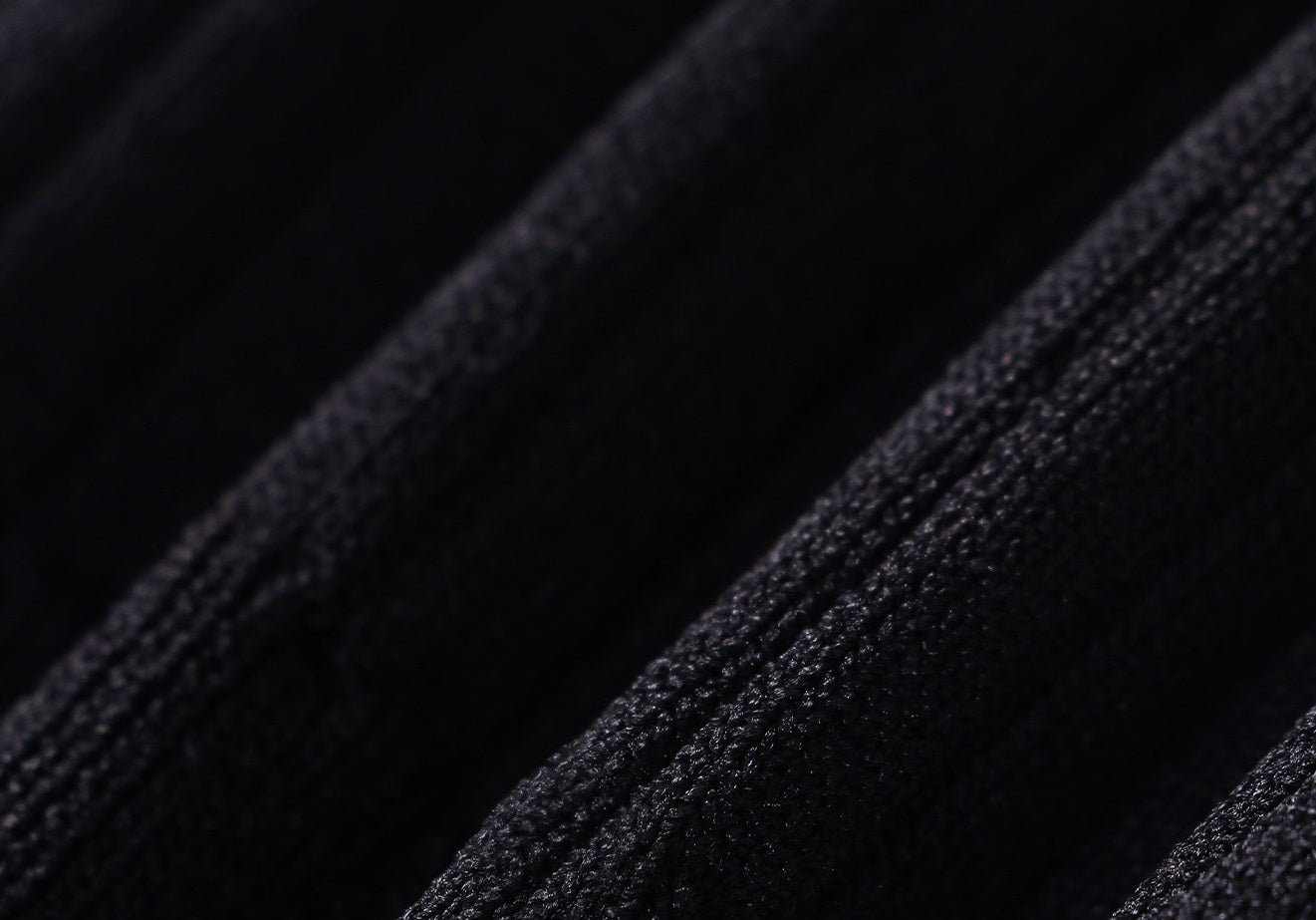 WANGXO | Soft Glutinous Knit & Contrasting High-Quality Denim V-Neck Slim Top -NIVA