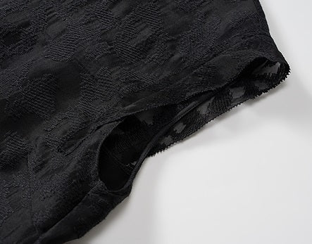 COMME MOI  summer silk embroidered slit midi dress - GLORY.