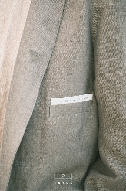 TUYUE Linen Hemp Unisex Silhouette Casual Suit - MAX.