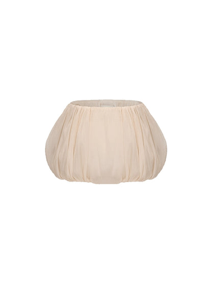 AtelierMissLu summer texture soft gauze pressed creases design bud shorts - LIMIT