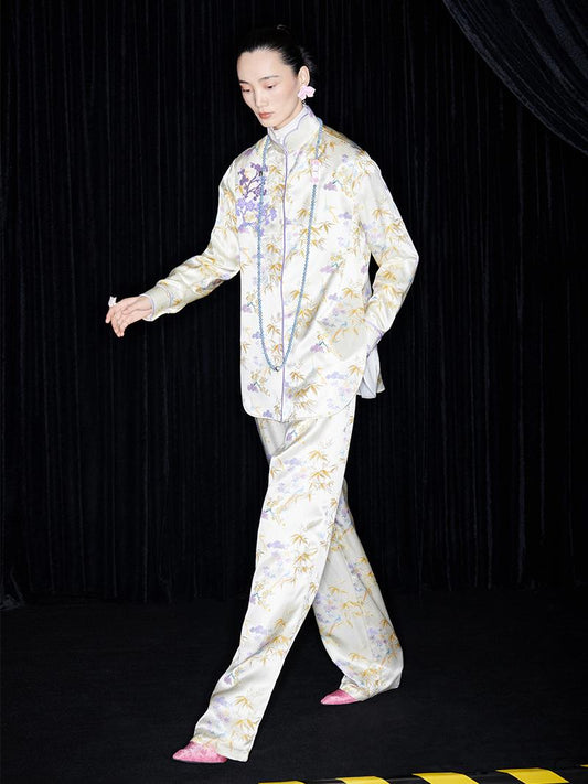 M essential Mackay designer pastel three-dimensional embroidery collar shirt -  save.