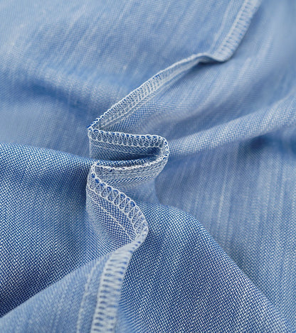 HECO Chinese Old Money Linen Bootcut Slacks Slim Wide-leg Pants - GLADE.