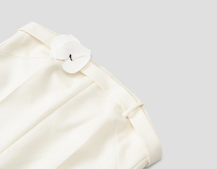 COMME MOI Lu Yan Designer's new women's wool flower camisole bandeau dress - DEAL.