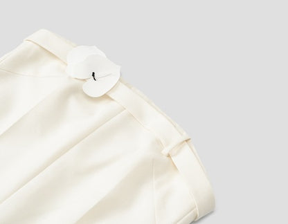 COMME MOI Lu Yan Designer's new women's wool flower camisole bandeau dress - DEAL.