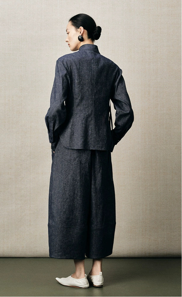 ZHUCHONGYUN traditional-style with diagonal knotted ties top-GONG.