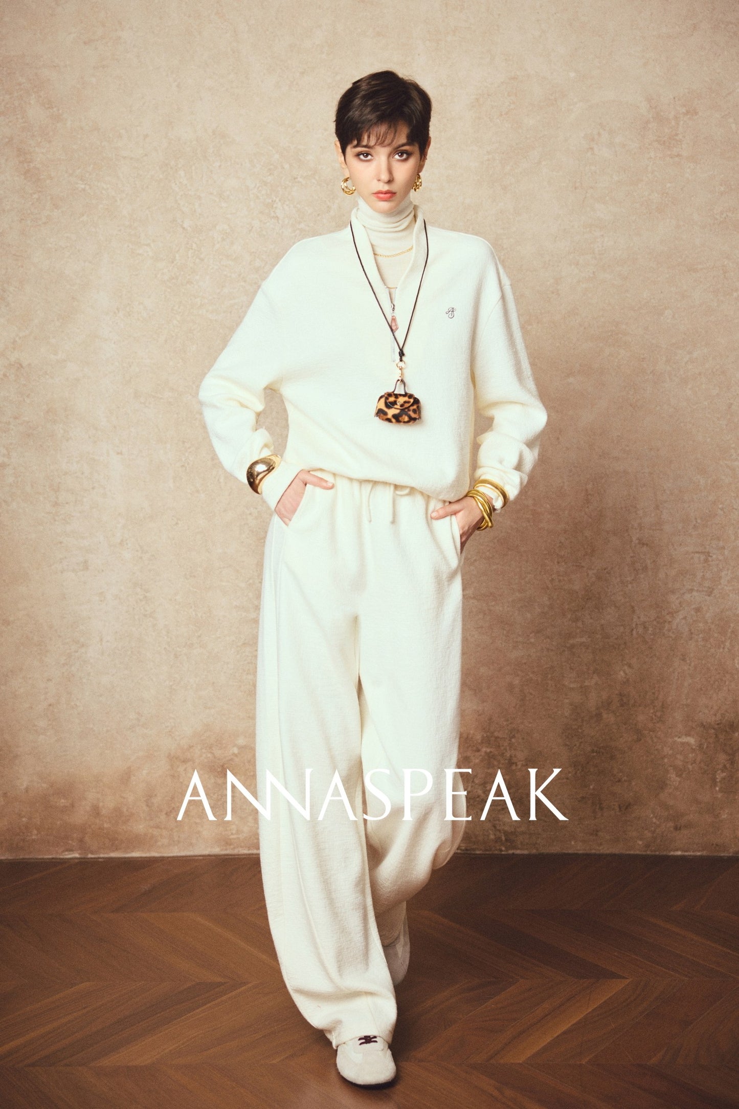 ANNASPEAK sweatshirt banana pants set-CHRIS.
