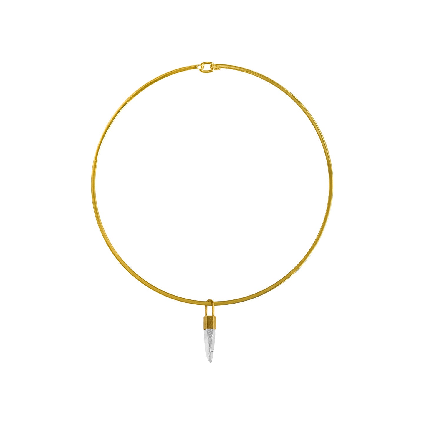 TUYUE brass gold-plated pioneer jewelry metal structure pendant - BRAHAM.
