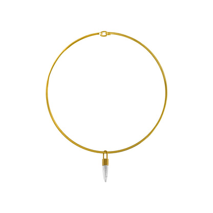 TUYUE brass gold-plated pioneer jewelry metal structure pendant - BRAHAM.