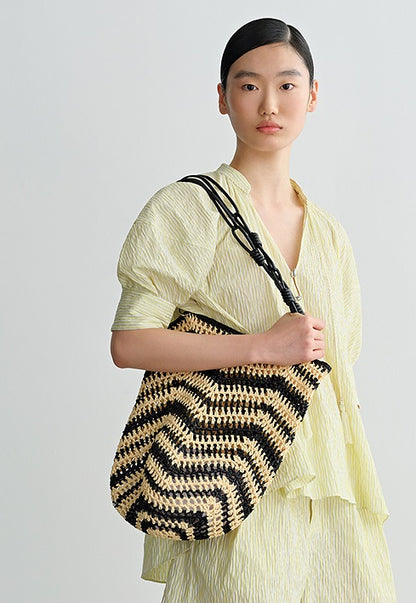 COMME MOI Yellow puff sleeve low-neck shirt - GRANT.