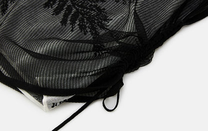 ZHUCHONGYUN jacquard round neck short sleeve T-shirt-WEBS.