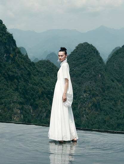 HECO Chinese Slightly Transparent Flowing Shawl Outer Jacket Fairy cape top - TRUST.