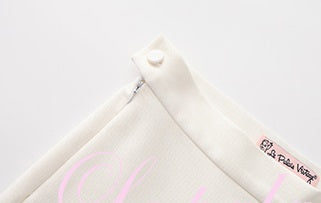 Le Palais Vintage 50s Pure White High-Waisted Hip Cropped Pants-EVERGREEN.