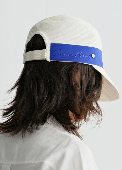 COMME MOI summer logo webbing cap visor - LILY.