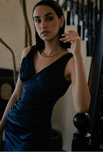 GOUDIN toast new engagement banquet party dress-VES.