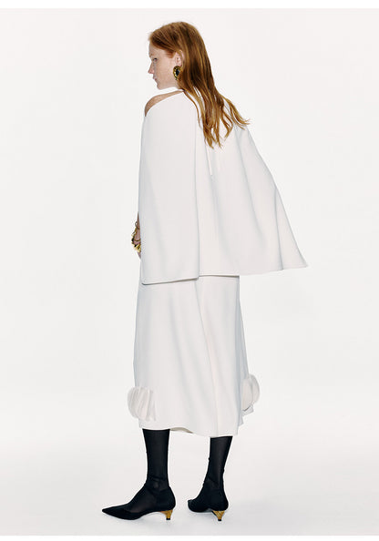 ATELIER MISS LU Off-the-Shoulder Slit Long-sleeved Silhouette Top - MARTY