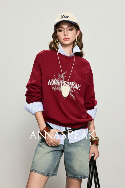 ANNASPEAK  denim Bermuda denim shorts-WAA.