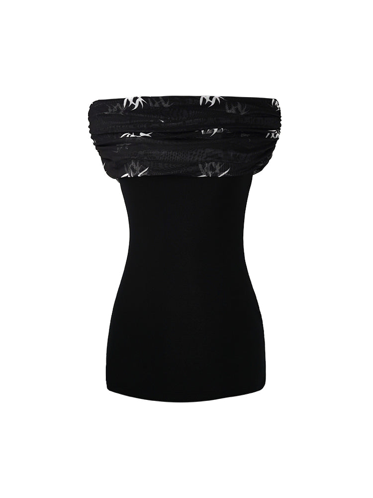 HECO Summer Sleeveless Ruched Bardot Top - LEARN.