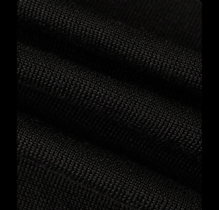 HECO Chinese temperament asymmetrical floating collar sleeveless base knit sweater - QUER.