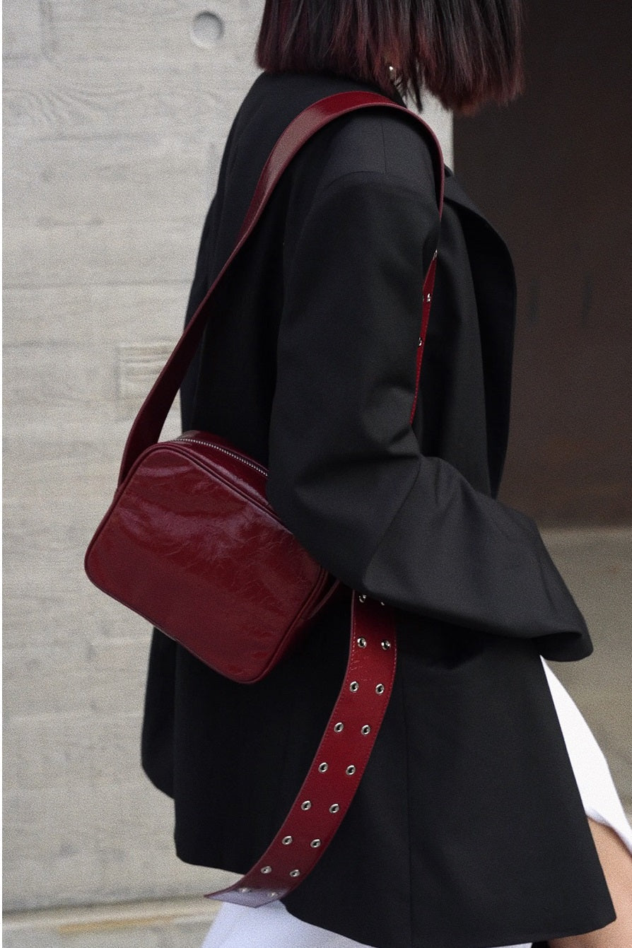 IUBALLET Small Leather Square Bag- GRACE.