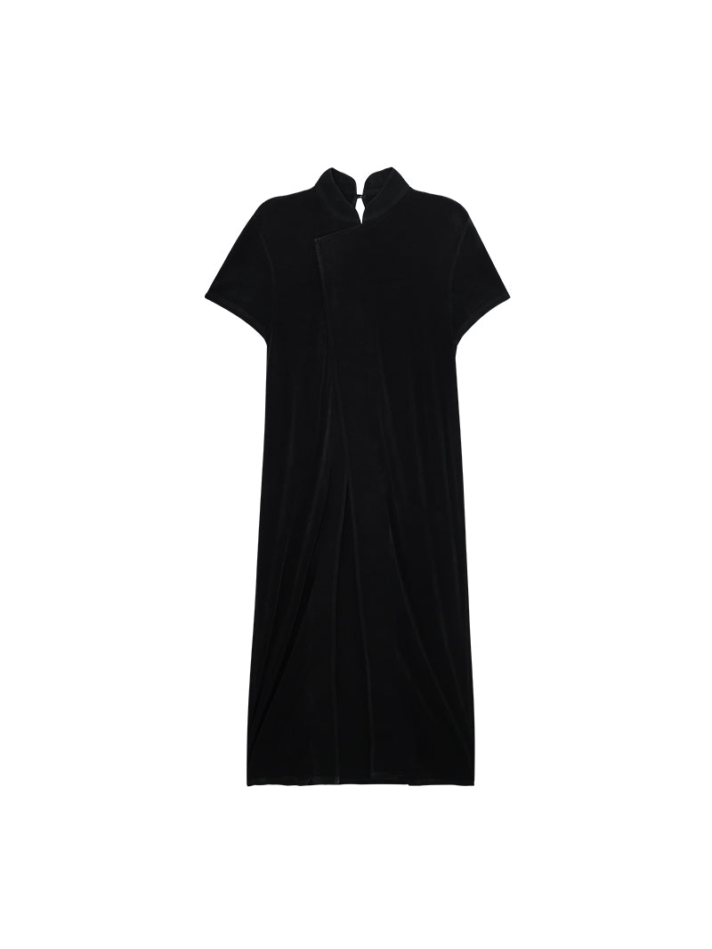 HECO  Acetate Knitted Slit black white Long Top Women - FAVOUR.