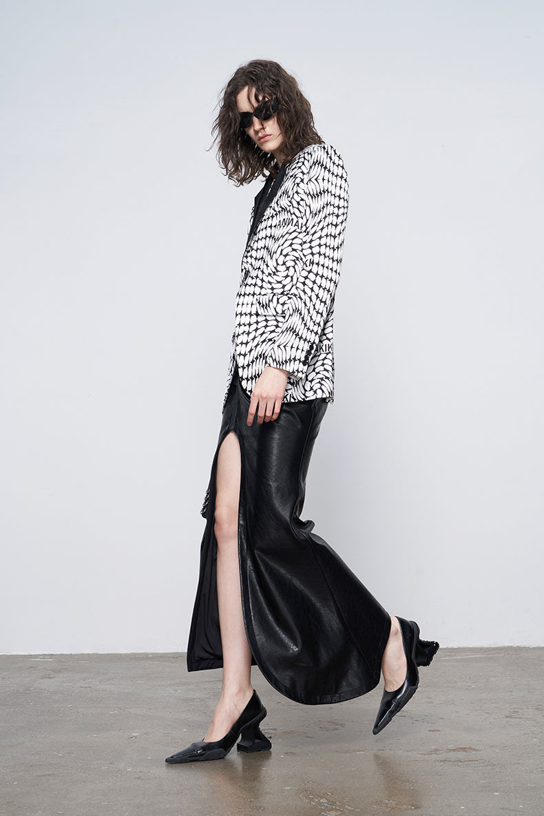 ANNAKIKI designer model Four-pointed star one-piece skirt-LOULAN