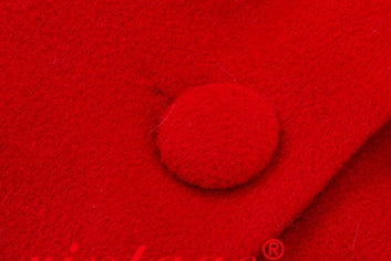 le palais vintage retro elegant red furry slit jacket coat - Dtri.