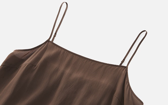 ZHUCHONGYUN Mulberry Silk Loose Sheer Sleeves Long Dress-ORITZA.